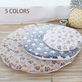 Double-sided Round Dog Bed Mat