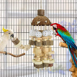 Natural Wooden Blocks Bird Chewing Toy